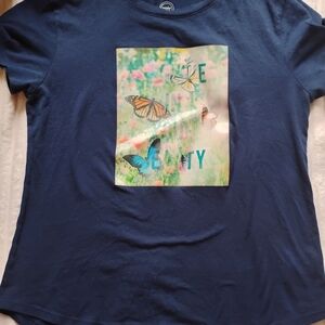 Wonder Nation Navy Tee with Butterfly Design